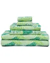 Premier Bath 6pc Printed Velour Bath Towel Set