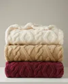 Premier Comfort Cozy Cable Throw Blanket, 50" X 60" In Neutral