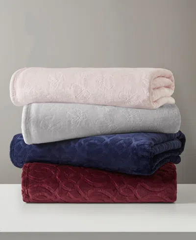 PREMIER COMFORT COZY EMBOSSED THROW BLANKET, 50" X 60"