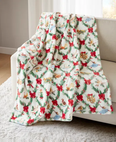 Premier Comfort Cozy Plush Printed Throw, 50" X 70", Exclusively At Macy's In Multi