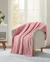 Premier Comfort Cozy Plush Printed Throw, 50" X 70", Exclusively At Macy's In Blush