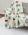 Premier Comfort Cozy Plush Printed Throw, 50" X 70", Exclusively At Macy's In Neutral
