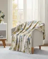 Premier Comfort Cozy Plush Printed Throw, 50" X 70", Exclusively At Macy's In Yellow Floral