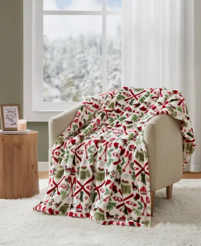 Premier Comfort Cozy Plush Printed Throw Blanket, 50" X 70", Exclusively At Macy's In Apres Ski