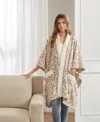 Premier Comfort Cozy Plush Printed Wrap, 50" X 70", Exclusively At Macy's In Nude