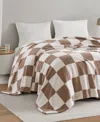 Premier Comfort Feathersoft Lightweight Knit Blanket, King In Brown