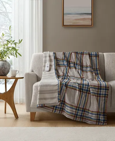 Premier Comfort Heated Cozy Plush Reversible Throw, 50" X 60"