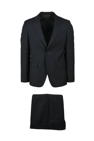 Premier Homme Suit Rounded Jacket - Grey In Black