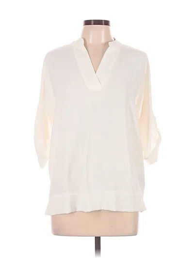 Pre-owned Premise 3/4 Sleeve Blouse In Ivory
