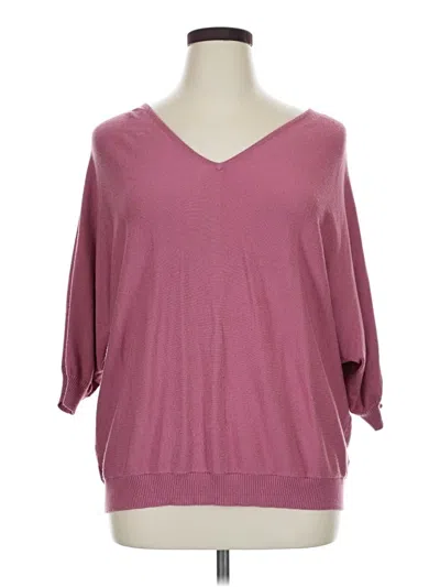 Pre-owned Premise 3/4 Sleeve T-shirt In Burgundy