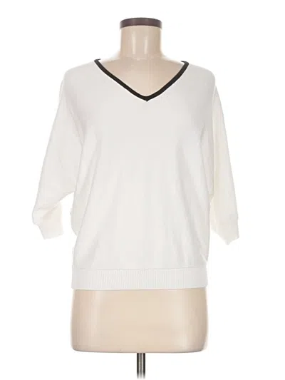 Pre-owned Premise 3/4 Sleeve T-shirt In White