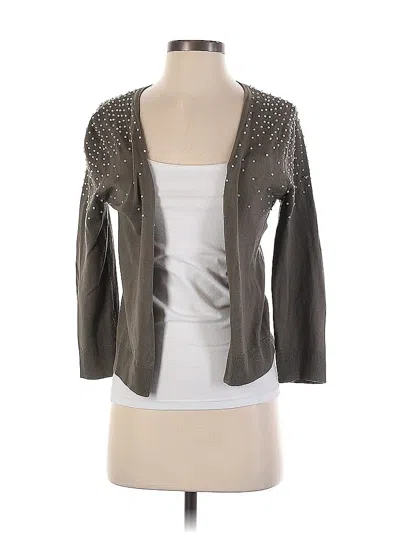 Pre-owned Premise Cardigan Sweater In Silver