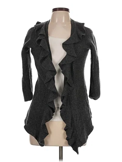Pre-owned Premise Cashmere Cardigan Sweater In Gray