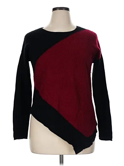 Pre-owned Premise Cashmere Pullover Sweater In Burgundy