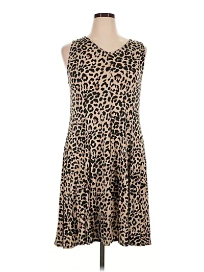 Pre-owned Premise Casual Dress In Brown