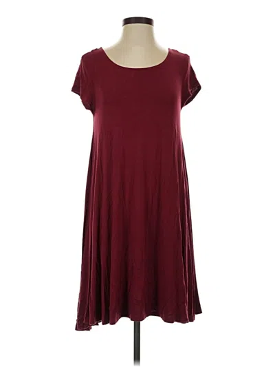 Pre-owned Premise Casual Dress In Burgundy
