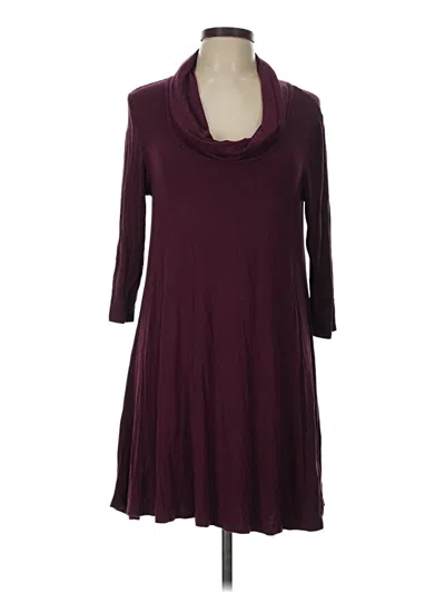 Pre-owned Premise Casual Dress In Burgundy