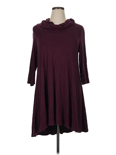 Pre-owned Premise Casual Dress In Burgundy