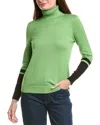 Premise Color Blocked Sweater In Green