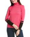 Premise Color Blocked Sweater In Pink