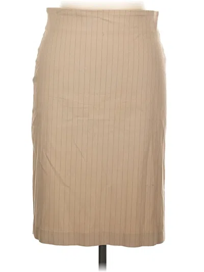 Pre-owned Premise Formal Skirt In Tan