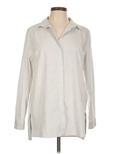 Pre-owned Premise Long Sleeve Button Down Shirt In Gray