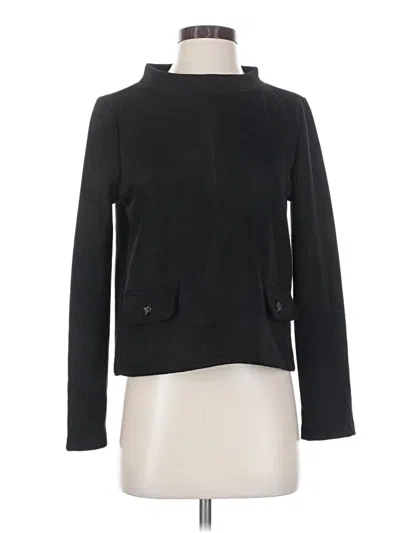 Pre-owned Premise Long Sleeve Top Black Cowl Neck Tops