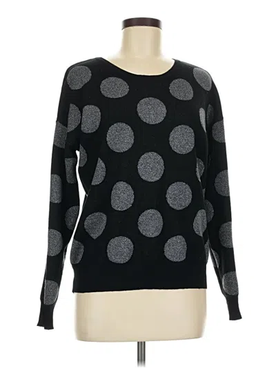 Pre-owned Premise Long Sleeve Top Black Crew Neck Tops