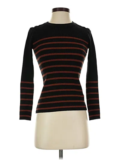 Pre-owned Premise Long Sleeve Top Black Turtleneck Tops