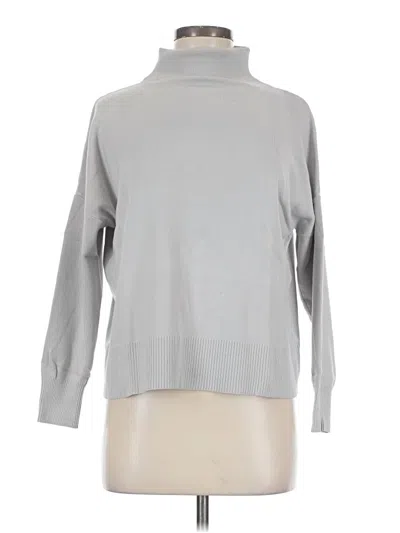Pre-owned Premise Long Sleeve Top Gray Turtleneck Tops