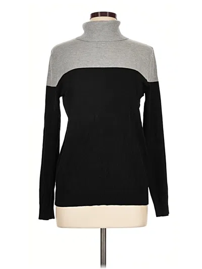 Pre-owned Premise Long Sleeve Top Gray Turtleneck Tops