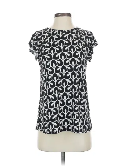 Pre-owned Premise Short Sleeve Blouse In Black