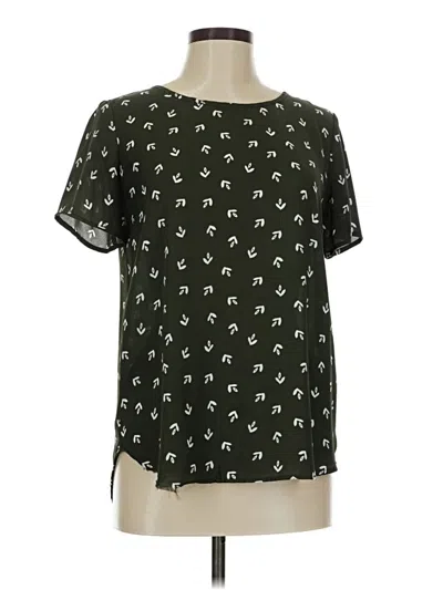 Pre-owned Premise Short Sleeve Blouse In Black
