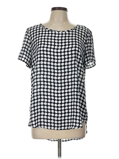 Pre-owned Premise Short Sleeve Blouse In Blue