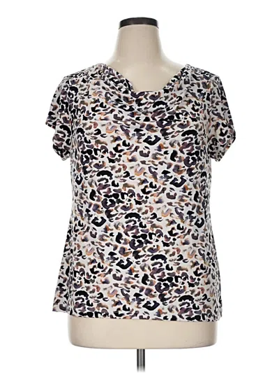 Pre-owned Premise Short Sleeve Blouse In Ivory