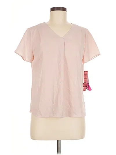 Premise Short Sleeve Blouse In Pink