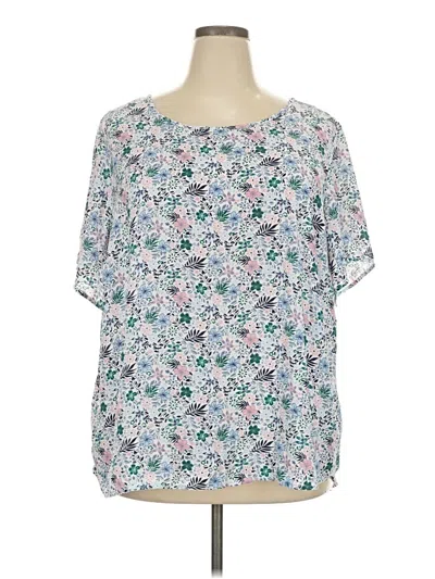 Pre-owned Premise Short Sleeve Blouse In White