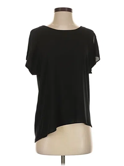 Pre-owned Premise Short Sleeve Top Black One Shoulder Neckline Tops