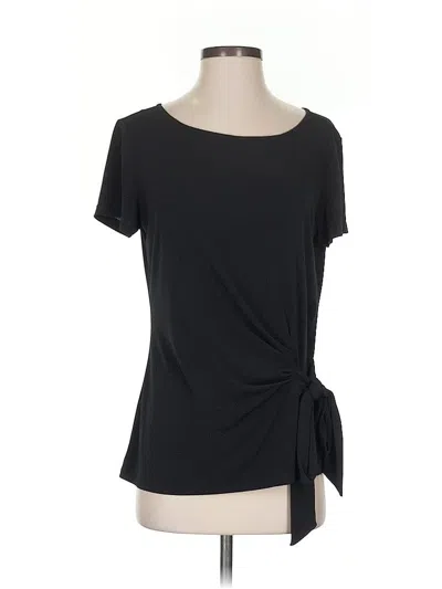 Pre-owned Premise Short Sleeve Top Black Sweetheart Neckline Tops