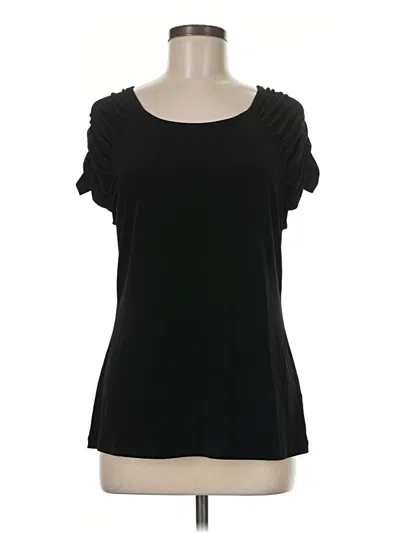 Pre-owned Premise Short Sleeve Top Black Sweetheart Neckline Tops