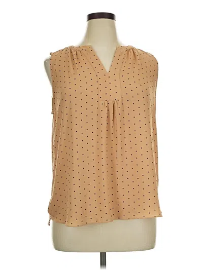 Pre-owned Premise Sleeveless Blouse In Brown
