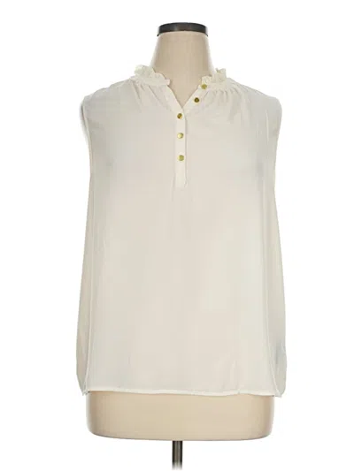 Pre-owned Premise Sleeveless Blouse In Ivory