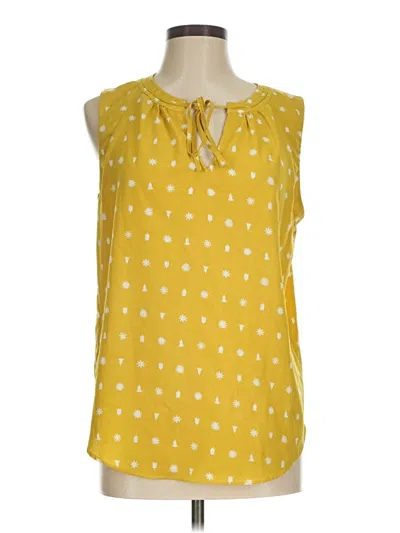 Pre-owned Premise Sleeveless Blouse In Yellow