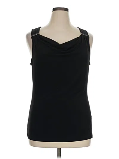 Pre-owned Premise Sleeveless Top Black Cowl Neck Tops