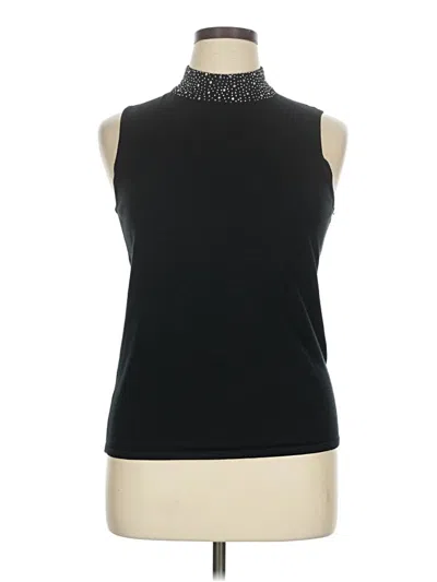 Pre-owned Premise Sleeveless Top Black Halter Neckline Tops