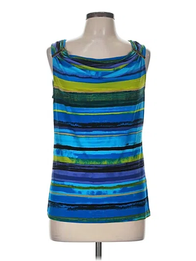 Pre-owned Premise Sleeveless Top Blue Square Neckline Tops
