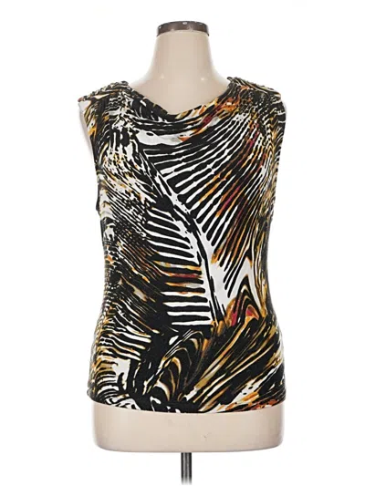 Pre-owned Premise Sleeveless Top Gold Scoop Neck Tops