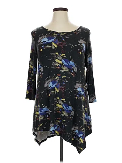 Pre-owned Premise Studio 3/4 Sleeve Blouse In Black