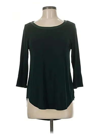 Pre-owned Premise Studio 3/4 Sleeve Top Green Boatneck Tops