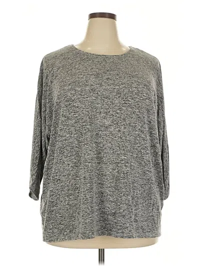 Pre-owned Premise Studio 3/4 Sleeve T-shirt In Gray